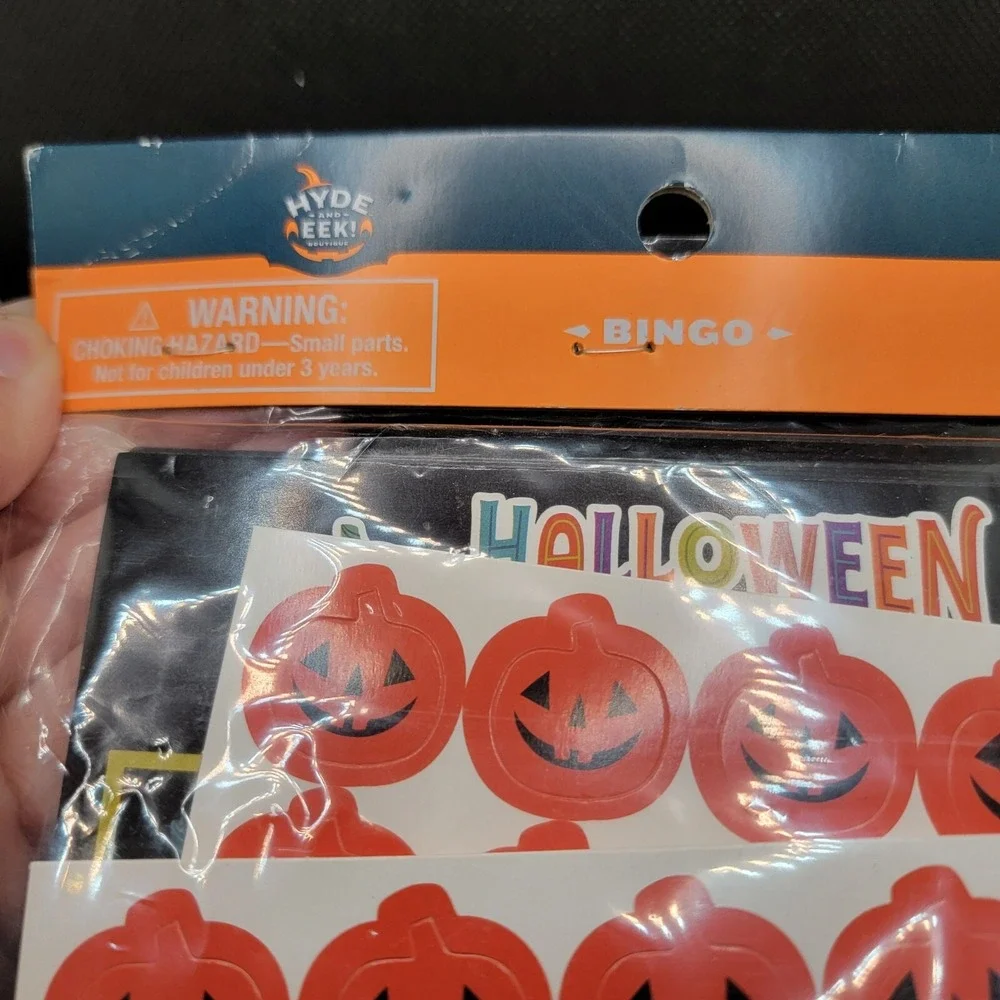 Halloween Party Pack Of Bingo Cards, Markers